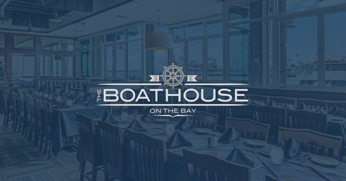 Dining room and bayfront event setup