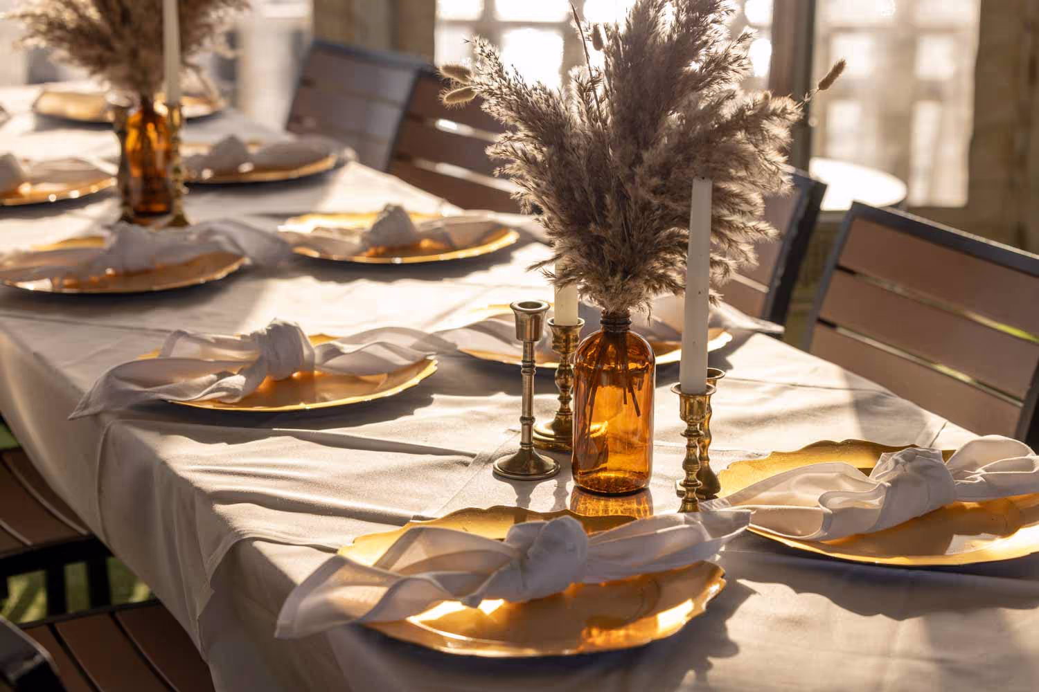 Private event decor at Boathouse on the Bay