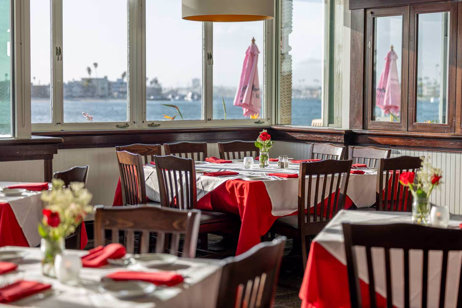 Decorated Regatta Room dining setup